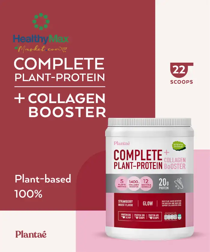 Plant-Protein Powder Collagen Booster Strawberry Boost Flavor
