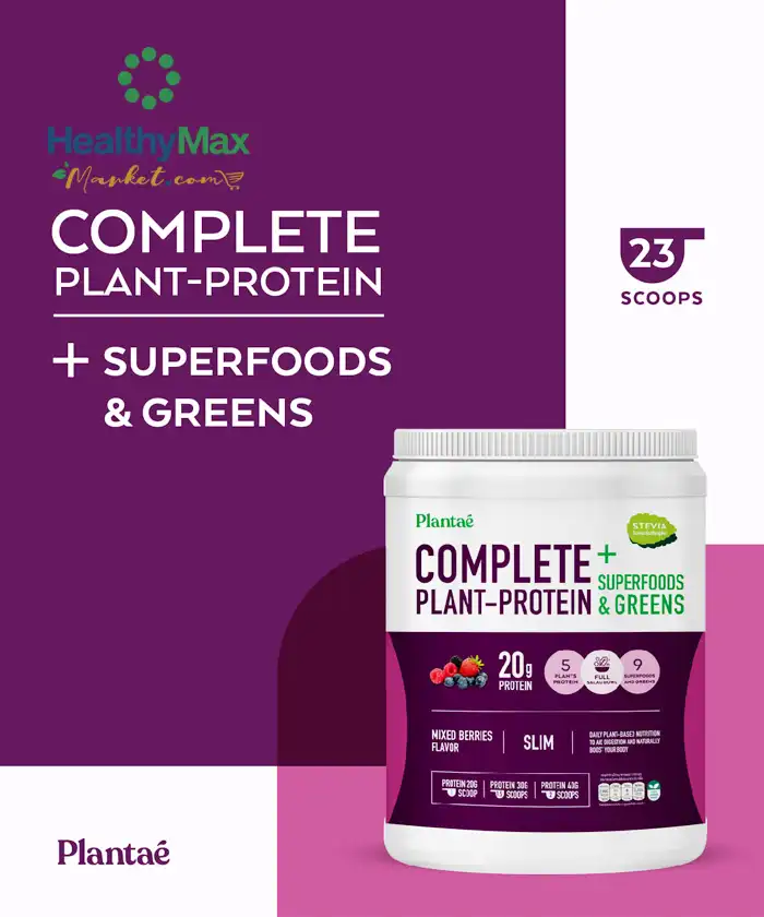 PLANTAE Complete Plants - Protein Superfoods & Greens Blend Mixed Berries Flvor
