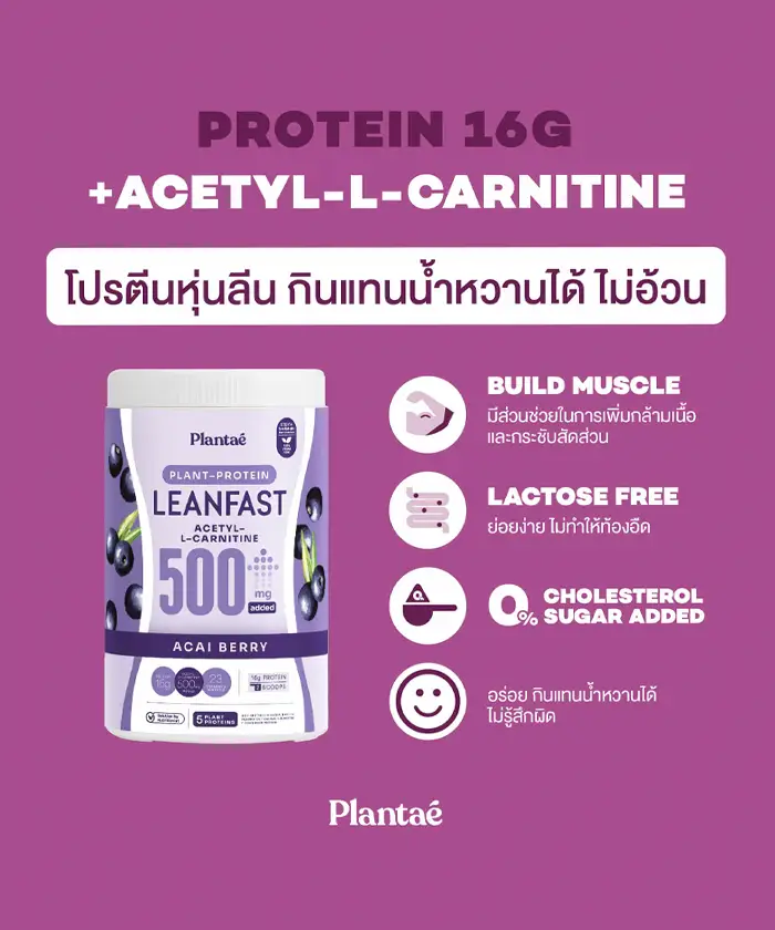 PLANTAE Protein Lean Fast + Acetyl L-Carnitine – Acai Berry