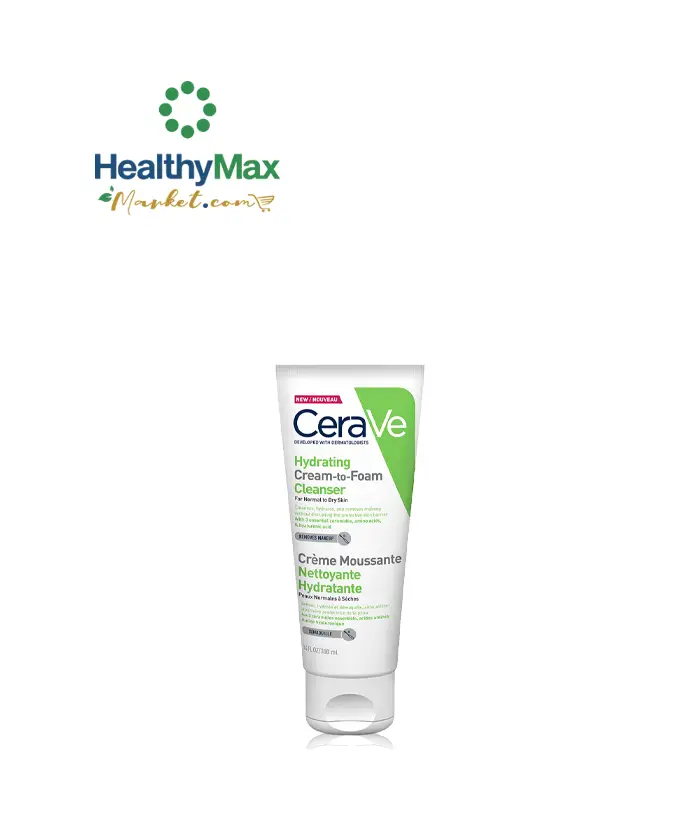 CERAVE Hydrating Cream-To-Foam Cleanser 100ml.