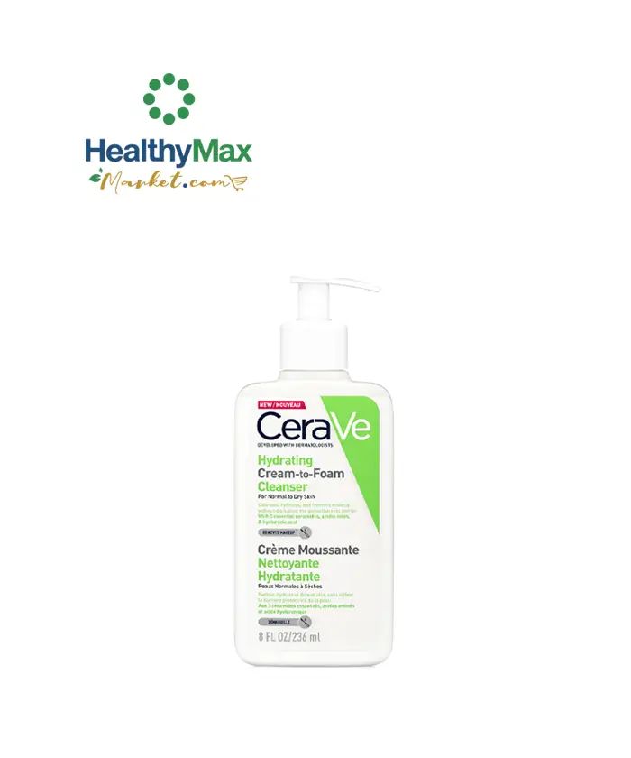 CERAVE Hydrating Cream-To-Foam Cleanser 100+236ml.