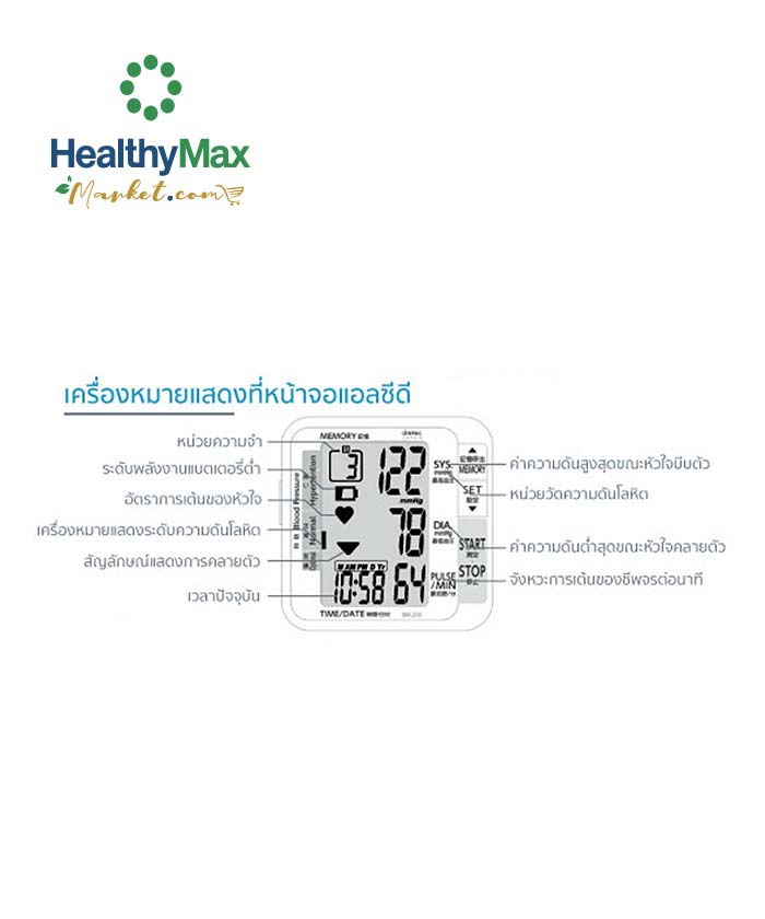 Dretec Blood Pressure Monitor Model BM-200WT - Image 2
