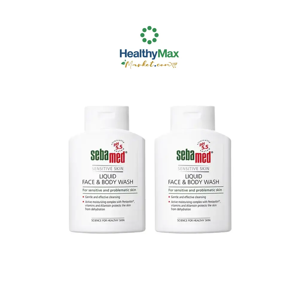 Sebamed Liquid Face & Body Wash 2x200ml. VALUE PACK