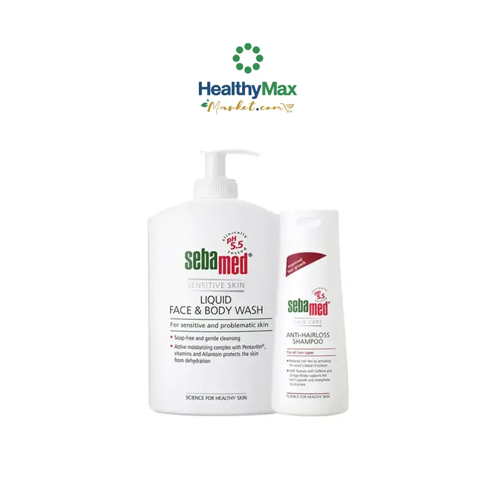 Sebamed Anti-Hairloss Shampoo 200ml. + Liquid F&B Wash 400ml.