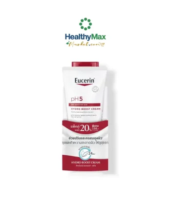 Eucerin pH5 Dry Sensitive Skin Hydro Boost Cream (200ml) and Washlotion (200ml) | SAVE 20%