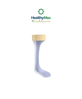 Prefabricated heel and foot support device (for women), left side
