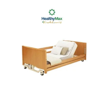 Rehabed Taurus Lux / Low Electric Bed, 5 Screers, Taurus Model, Silver, Beech