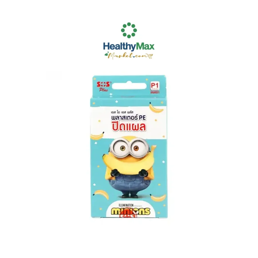 SOS Plus P1 wound dressing plaster, Minion pattern