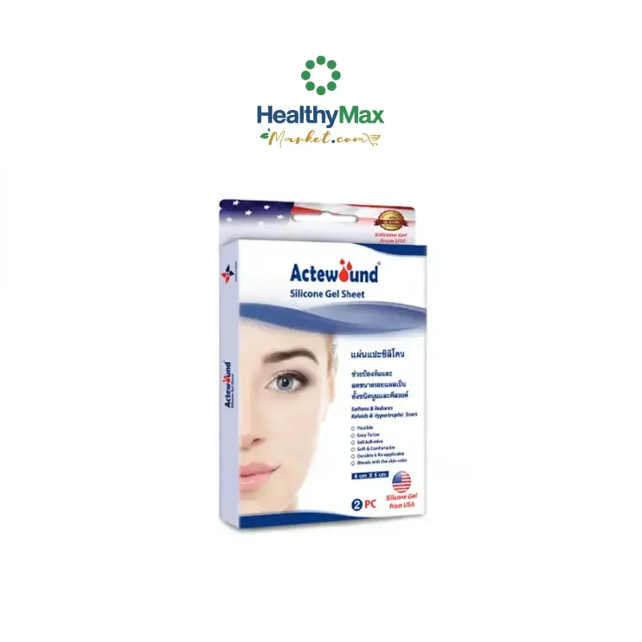 Actewound Silicone Gel Sheet 4 x 6 cm. (2 pieces)