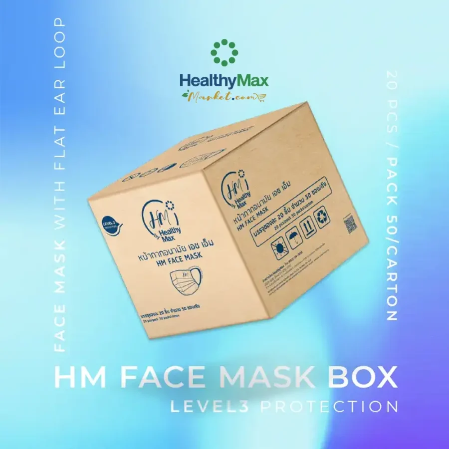 HM Face Mask LEVEL 3 PROTECTION 50 packets 1 box