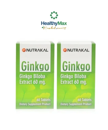 Nutrakal Ginkgo 60mg(60 Tablets x 2 กล่อง)