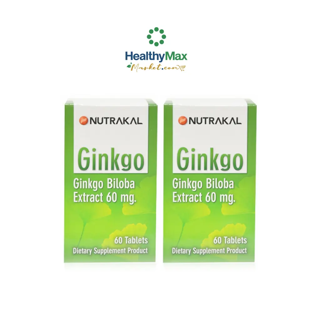 Nutrakal Ginkgo 60mg(60 Tablets x 2 กล่อง)