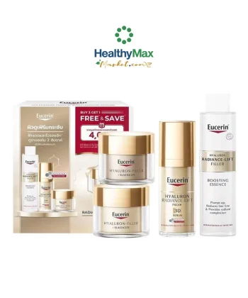 Buy 3 Get 1 Free | Eucerin HYALURON RADIANCE-LIFT FILLER 3D SERUM 30 ML + DAY CREAM SPF30 50 ML + BOOSTING ESSENCE 100 ML FREE NIGHT CREAM 50 ML AND SAVE 1,200.-
