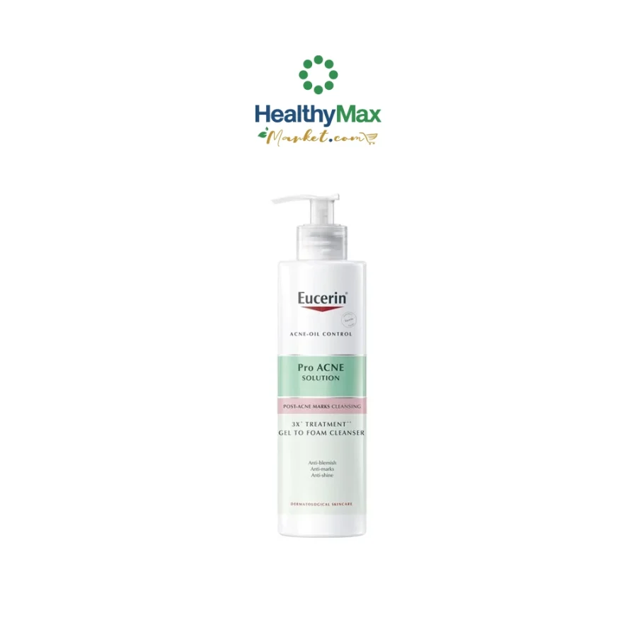 EUCERIN Pro ACNE Solution 3X Treatment Gel To Foam Cleanser