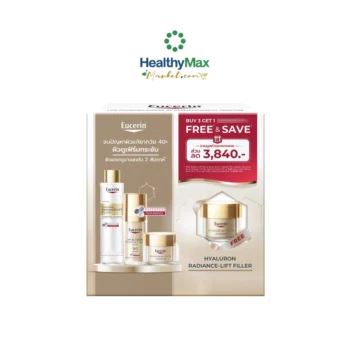 [Buy 3 Get 1 Free] Eucerin HYALURON RADIANCE-LIFT FILLER 3D SERUM 30 ML + DAY CREAM SPF30 50 ML + BOOSTING ESSENCE 100 ML FREE NIGHT CREAM 50 ML <br> AND SAVE 1,200.-