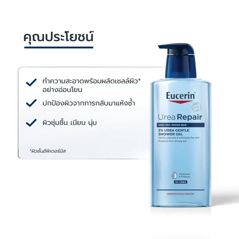EUCERIN UreaRepair 5% Urea Gentle Shower Gel (400 ml) - Image 3
