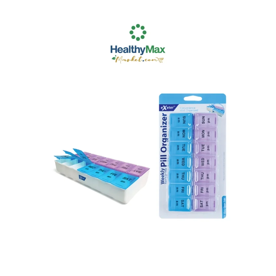 EXETER Weekly Twice-a-Day Pill Organizer