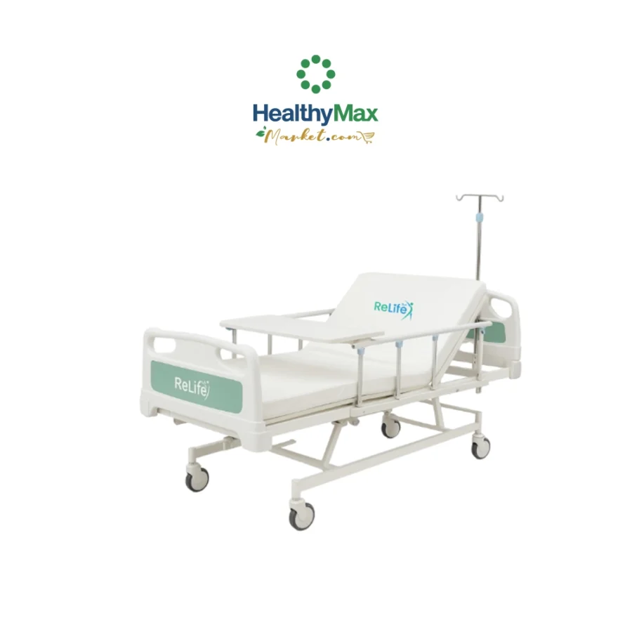 RELIFE เตียง 3 ไกร์ (ราวสไลด์+เสา+โต๊ะ) #M301-C