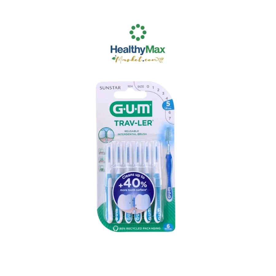 GUM Trav-ler Interdental Brushes 1.6 mm #Size 5