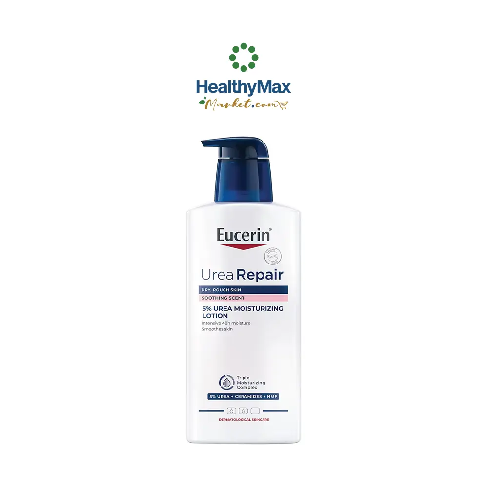 EUCERIN UreaRepair 5% Urea Moisturizing Lotion (400 ml) FREE UreaRepair 5% Urea Gentle Shower Gel (400 ml) - Image 2