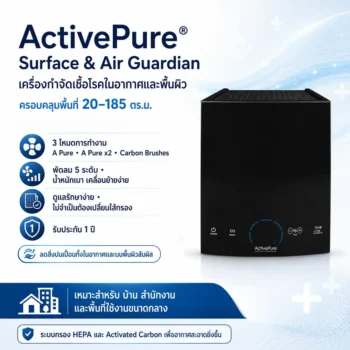 ActivePure ยี่ห้อ ActivePure รุ่น Surface & Air Guardian 20-185 ตร.ม.